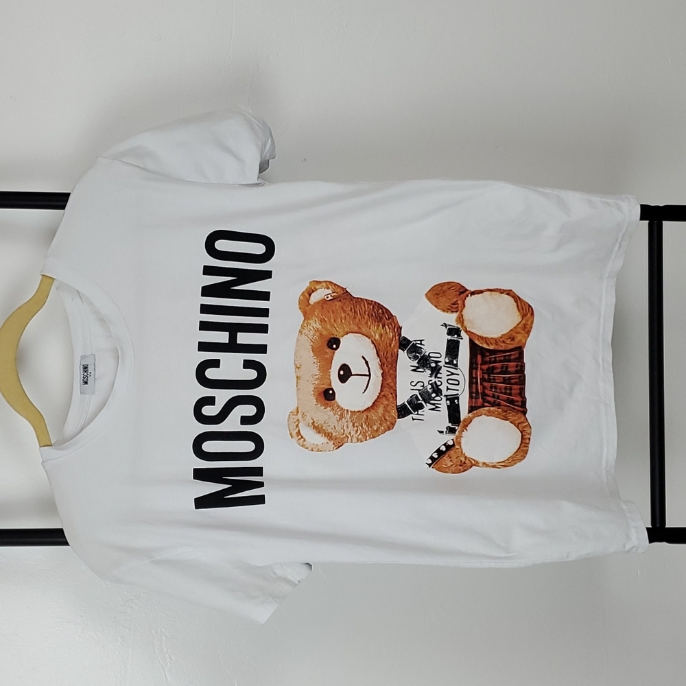 Moschino Kid Teddy Bear t-shirt graphic cotton short sleeve size 18 in